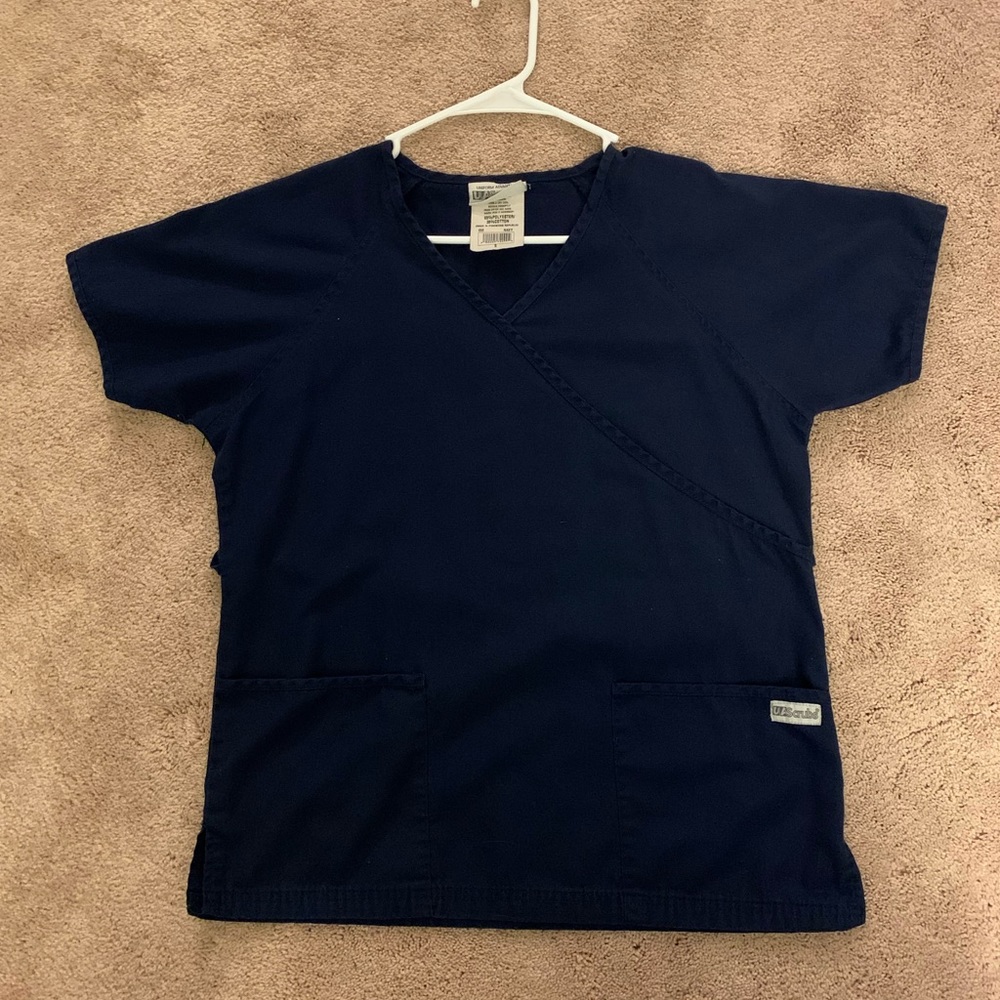 Uniform advantage navy scrub top